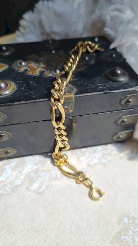 Bracelet plaqué or chaine gros maillon