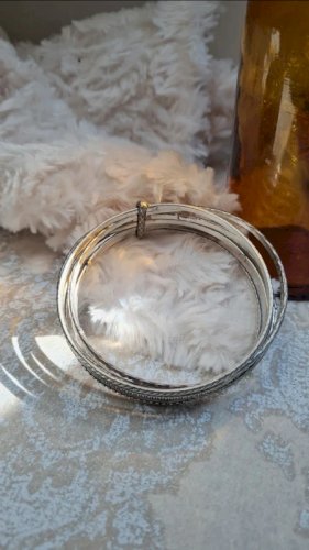 Bracelet semainier 3 suisses en métalargenté vintage