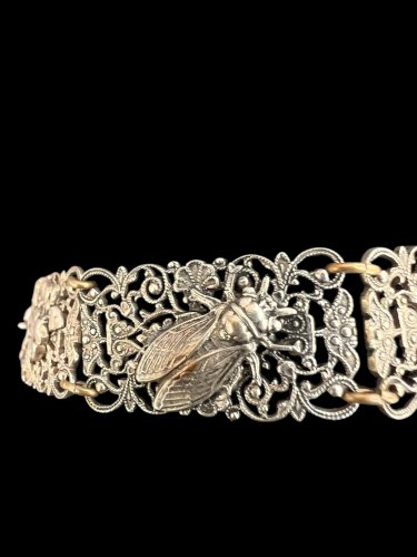 Bracelet Souvenir De Nice Cigale, Saint-Georges-Ancien - Vintage Bijou De Charme