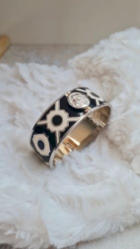 Bracelet Spartina vintage noir et blanc 449 Daufusxie Island