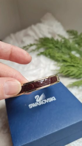 Bracelet Swarovski : cristaux & cuir