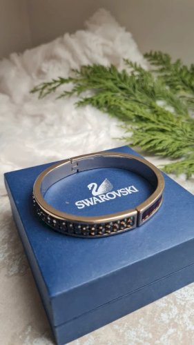 Bracelet Swarovski : cristaux & cuir