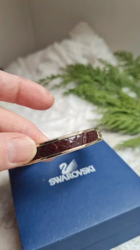 Bracelet Swarovski : cristaux & cuir