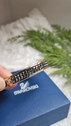 Bracelet Swarovski : cristaux & cuir