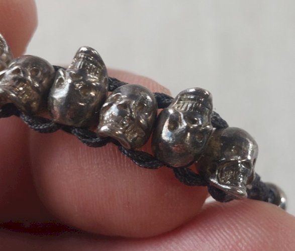 Bracelet tête de mort, Links of London, en argent massif