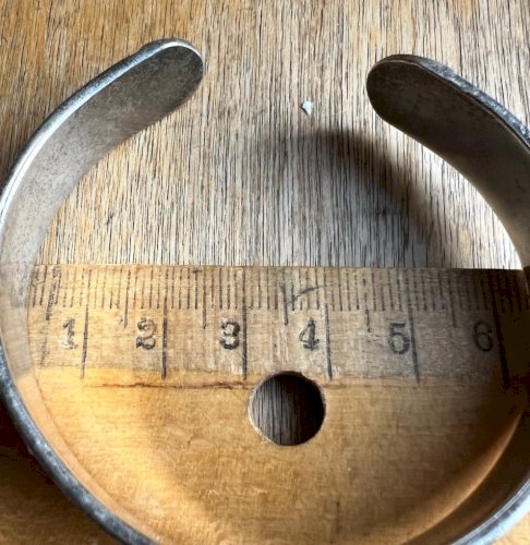 Bracelet Vintage Argent 925 Ethnique Unisex Ancien Ajustable Design Intemporel