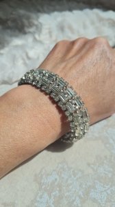 Bracelet vintage avec strass