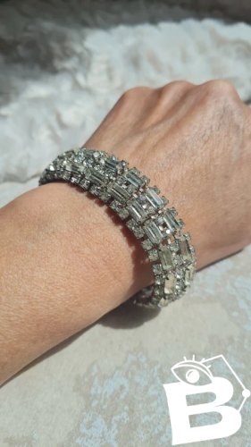 Bracelet vintage avec strass
