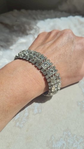 Bracelet vintage avec strass