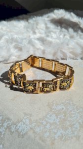 Bracelet vintage damascène