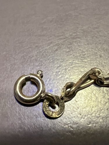 Bracelet vintage Unisex gourmette chaîne plaqué or Poinçonnet