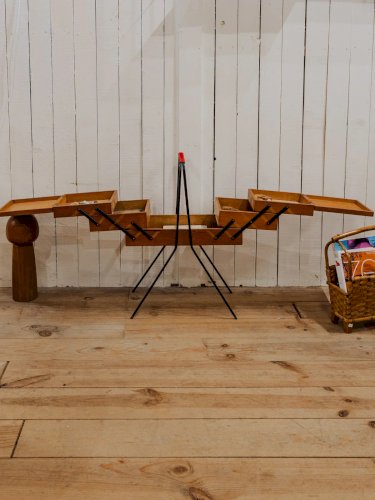 Brigitte, la travailleuse dépliante en bois N°148