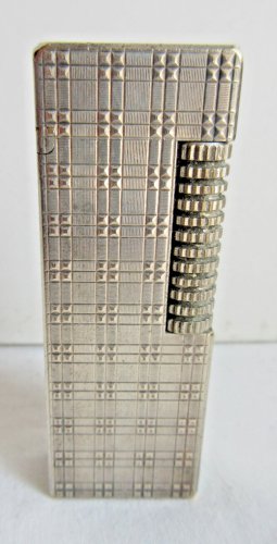 Briquet DUPONT vintage, métal argenté non signé