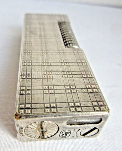 Briquet DUPONT vintage, métal argenté non signé