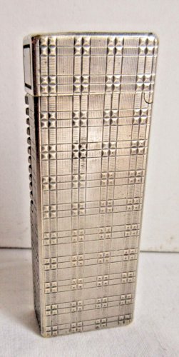 Briquet DUPONT vintage, métal argenté non signé