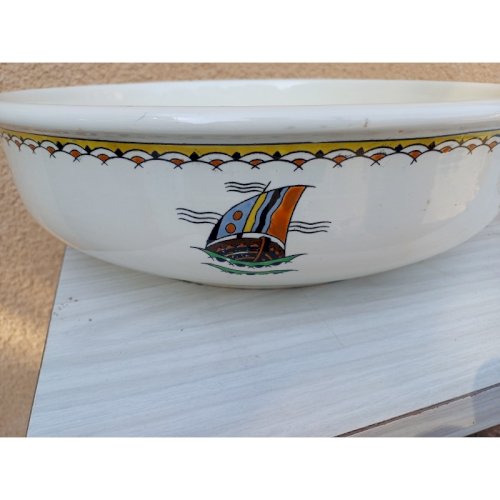 Broc de Toilette , Vasque , Porte Savon  Boch La Louvière 