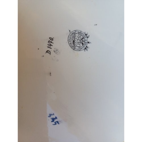 Broc de Toilette , Vasque , Porte Savon  Boch La Louvière 