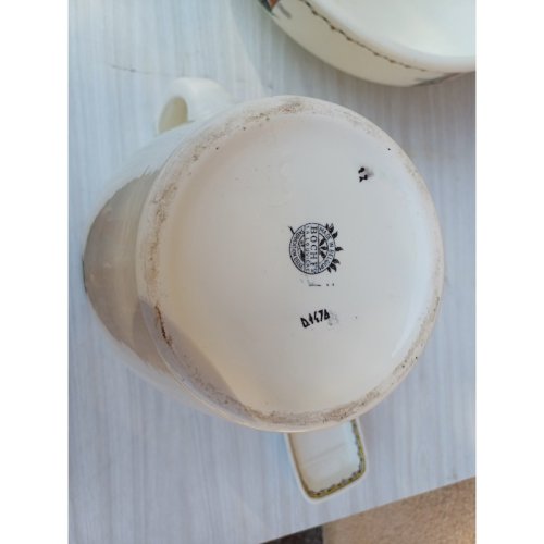 Broc de Toilette , Vasque , Porte Savon  Boch La Louvière 