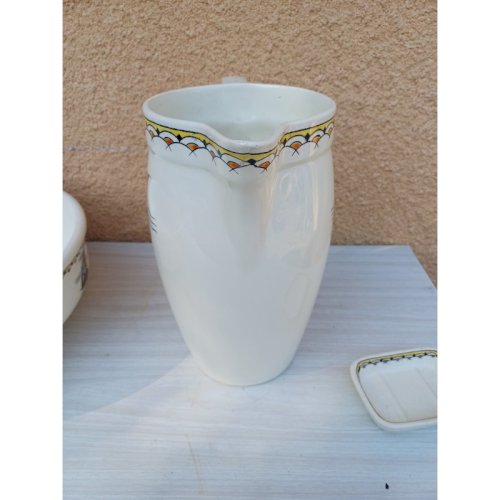Broc de Toilette , Vasque , Porte Savon  Boch La Louvière 
