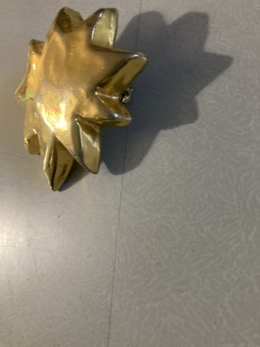 Broche Accessoire Doré 1980 Mode Design Art XXe Christian Lacroix Ancien Bijou
