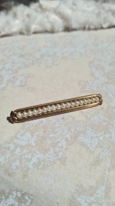 broche ancienne art déco et fausses perles