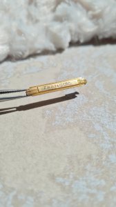 Antique Art Deco gold-plated brooch for children or babies (François)