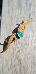 Antique Art Nouveau brooch - 1900 brooch