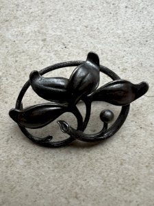 Broche Ancienne Art Nouveau Florale Unisexe 1890/1910 Collection Vintage Vegetal