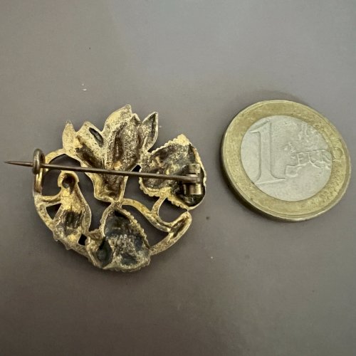 Broche Ancienne Art Nouveau Florale Unisexe 1890/1910 Collection Vintage
