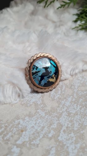 broche ancienne avec une aile de papillon  années 20-30