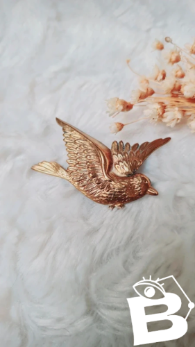 Broche ancienne dun oiseau