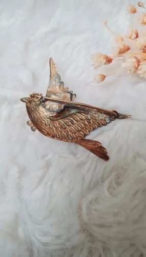 Broche ancienne dun oiseau