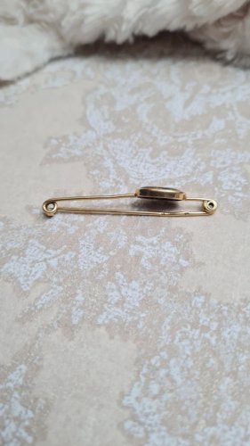 Broche ancienne émaux de limoges en or 18 k L. Clément 