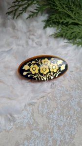 Broche ancienne en bakélite années 20-30