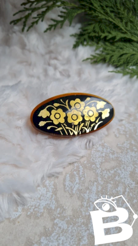 Broche ancienne en bakélite années 20-30