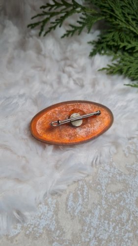 Broche ancienne en bakélite années 20-30