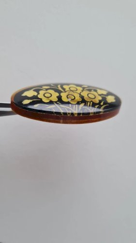 Broche ancienne en bakélite années 20-30