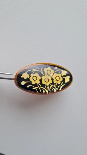 Broche ancienne en bakélite années 20-30