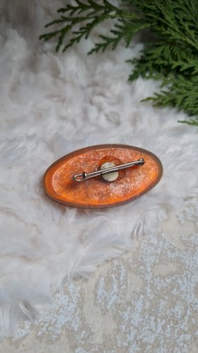 Broche ancienne en bakélite années 20-30