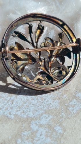 Broche ancienne ( fix ) fleurs de lys