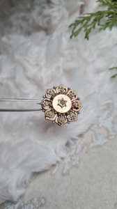 Broche ancienne plaqué or