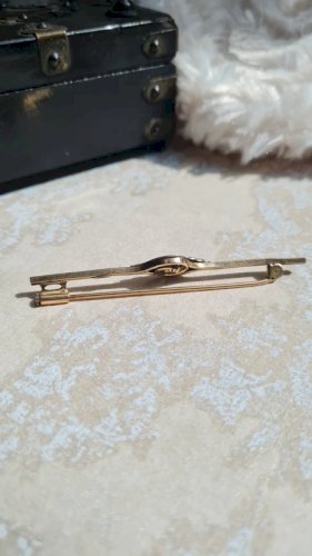 Broche ancienne plaqué or