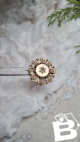 Broche ancienne plaqué or