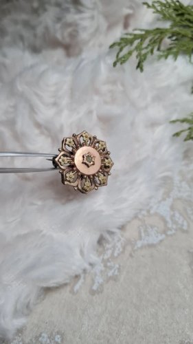 Broche ancienne plaqué or