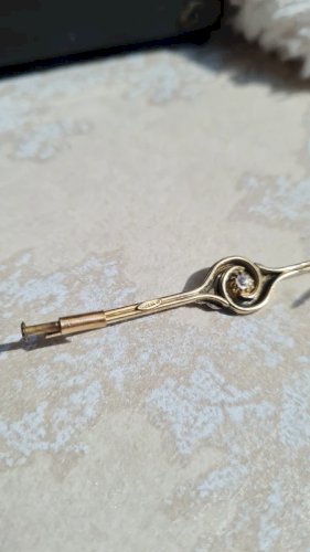 Broche ancienne plaqué or