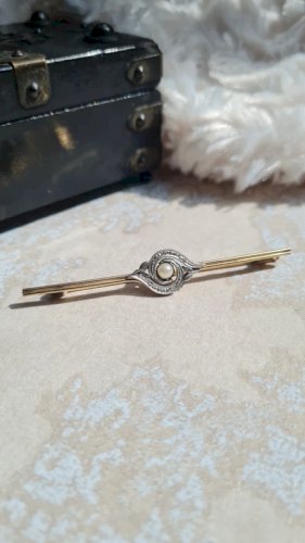 Broche ancienne plaqué or