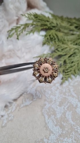 Broche ancienne plaqué or