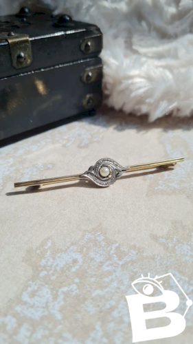 Broche ancienne plaqué or