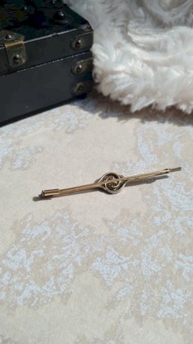 Broche ancienne plaqué or