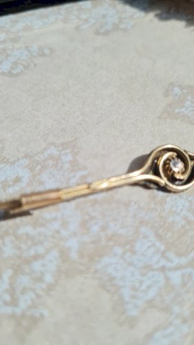 Broche ancienne plaqué or